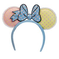 LOUNGEFLY Loungefly Disney Minnie Mouse Pastel Polka Dot ear headband