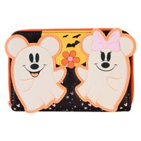 LOUNGEFLY Loungefly Disney Mickey & Minnie Floral Ghost wallet