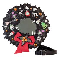 Loungefly Disney Nightmare Before Christmas Wreath String Lights Glow crossbody bag 671803469792