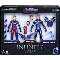 Marvel Avengers Endgame The Infinity Saga Captain Marvel & Rescue Armor pack 2 figures 15cm 5010993839865