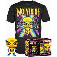Funko Set figure POP & Tee Marvel Wolverine Black Light (XL)