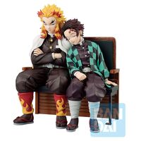 Demon Slayer Kimetsu no Yaiba Tanjiro Kamado & Kyojuro Rengoku Locus Ichibansho figure 15cm 4573102670885