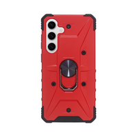 Vivid Ring Rugged Armor Case Samsung Galaxy S24 Red