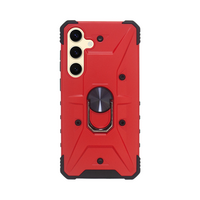 Vivid Ring Rugged Armor Case Samsung Galaxy S24+ Red