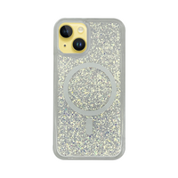 Vivid Magsafe Glitter Shine Case Apple iPhone 15 Silver