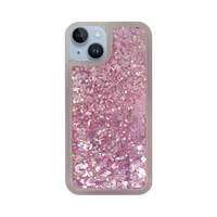 Vivid Liquid Glitter Case Apple iPhone 14 Pink