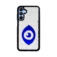 Vivid Sequin Case Samsung Galaxy A15 4G/5G Silver/Blue 5213015673588