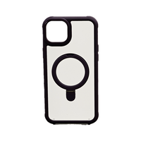 Vivid Magsafe Ring Stand Case Apple iPhone 15 Plus Transparent/Purple