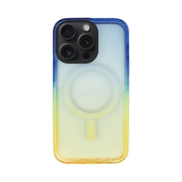 Vivid Magsafe Silicone Case Apple iPhone 15 Pro Blue/Orange