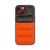 Vivid Puffer Back Cover Apple iPhone 15 Orange/Black