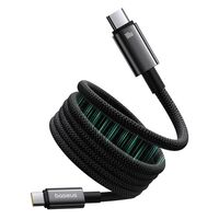 Baseus Tungsten Magnetic USB C to USB C fast charging cable 1 m 100 W Black