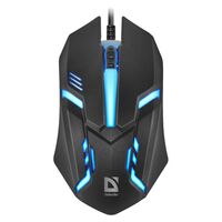 MOUSE  DEFENDER CYBER MB-560L BLACK 7 COLORS 1200DPI 3P
