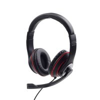 Gembird MHS-03-BKRD headphones/headset Wired Head-band Gaming Black, Red