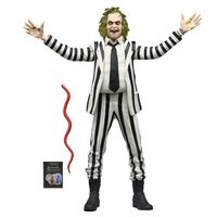 Beetlejuice - Beetlejuice 1988 Black and White Striped Suit figure 18cm 634482607435