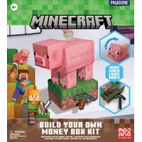 Paladone Salvadanaio Minecraft Pig Card Build Your Own PP14535MCF