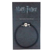 THE CARAT SHOP Harry Potter black leather charm bracelet