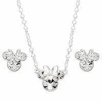 PEERS HARDY Disney Minnie Set necklace + earrings silver