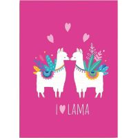 Coperta in Pile I Love Lama