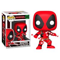 FUNKO POP figure Marvel Holiday Deadpool with Candy Canes