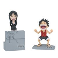 BANPRESTO One Piece Luffy & Nico Robin World Collectable figure 10cm