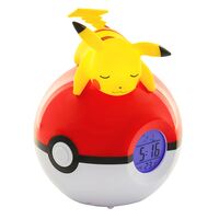 Radiosveglia Lampada Pokemon Pikachu Sleeping w/Poke Ball