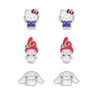 PEERS HARDY Hello Kitty & Friends Set 3 pairs of earrings silver