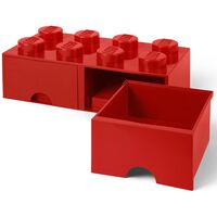 Contenitore LEGO Brick 8 Cassetto Rosso
