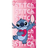 Telo Mare Poliestere Disney Stitch w/Heart 70x140cm