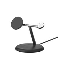 Belkin WIZ023VFBK mobile device charger Headphones, Smartphone, Smartwatch Black USB Wireless charging Indoor