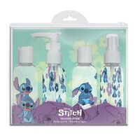 DISNEY Disney Stitch Travel bag 4 refillable bottles
