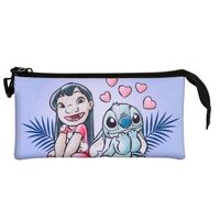 KARACTERMANIA Disney Stitch Couple triple pencil case