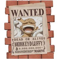 PLASTOY Salvadanaio One Piece Wanted Monkey D.Luffy