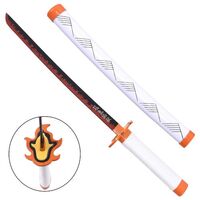 Katana Mini Bamboo Non Affilata Demon Slayer Rengoku Arancio