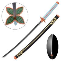 Katana Led Non Affilata Demon Slayer Shinobu  Fodero Nera