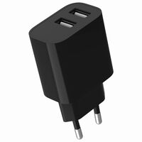 Gembird TA-UC-2A12-01-BK mobile device charger Universal White AC Indoor