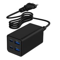 Gembird TA-UC-2A2C-PD65-01-BK mobile device charger Laptop, Smartphone Black AC Fast charging Indoor