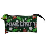 MANENTI Minecraft triple pencil case