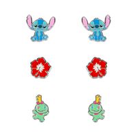 PEERS HARDY Disney Stitch Set 3 pairs of earrings silver
