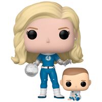 FUNKO POP figure Marvel The Fantastic 4 Invisible Woman & Franklin