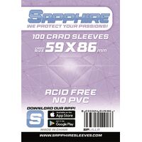 SAPPHIRE Bustine Protettive 59x86mm Lilla 100pz