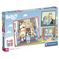 CLEMENTONI Bluey puzzle 3x48pcs