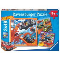 RAVENSBURGER Hot Wheels puzzle 3x39pcs