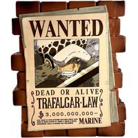 PLASTOY Salvadanaio One Piece Wanted Trafalgar Law