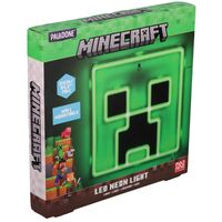 Paladone Lampada Neon da Muro Minecraft Creeper