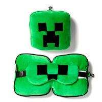 PUCKATOR Relaxeazzz Minecraft Creeper travel pillow eye mask