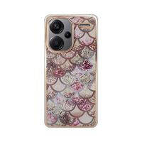 Vivid Mermaid Scale Silicone Case Redmi Note 13 Pro+ 5G Rose Gold