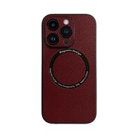 Vivid Magsafe Leather Case Apple iPhone 15 Pro Purple