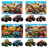 MATTEL Hot Wheels Monster Trucks assorted pack 2 demolition doules