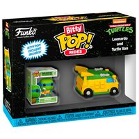 FUNKO Bitty POP figure Ride Teenage Mutant Ninja Turtles Leonardo and Turtle Van