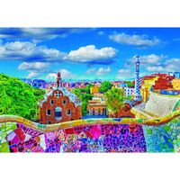 CLEMENTONI High Quality Park Guell Barcelona puzzle 1000pcs